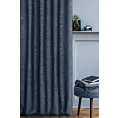 Zasłona granatowa z efektem melanżu z siateczki 140x270 cm taśma - PALERMO 1 - Terra Collection