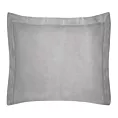 Poszewka na poduszkę 70x80 cm bawełniana stalowa z satynowym połyskiem i ozdobną kantą NOVA COLOUR