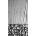 Zasłona welwetowa srebrna zdobiona falbanami i lśniącymi akcentami 140x250 cm przelotka - CARLI