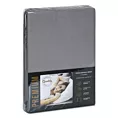 Prześcieradło jersey z gumką 90x200 cm z bawełny kolor stalowy 190 g/m2 Eurofirany Premium
