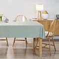 Obrus szyty ADESSA jasnoturkusowy z miękkiej tkaniny o welurowej strukturze