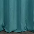 Zasłona ciemnoturkusowa zaciemniająca o strukturalnym wzorze 130x300 cm taśma - CARLO