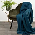 Koc 150x180 cm granatowy o strukturze bukli BELA