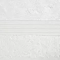 Ręcznik do rąk 30x50 cm bawełniany kolor biały zdobiony bordiura w paski 550 g/m2 AURA