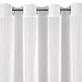 Firana biała z gładkiego matowego woalu 350x250 cm przelotka LUCY