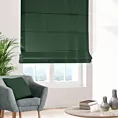 Roleta rzymska LUXOR ciemnozielona z eleganckiej lśniącej tkaniny o drobnym splocie