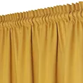Zasłona musztardowa z tkaniny welurowej 200x240 cm tunel Dora