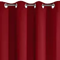 Zasłona czerwona zaciemniająca gładka półmatowa 135x250 cm przelotka LOGAN