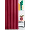 Zasłona szyta na taśmie 5 cm bordowa z miękkiej tkaniny welwetowej