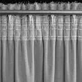 Zasłona srebrna z moherowej tkaniny 140x270 cm taśma - AGIS