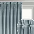 Zasłona srebrna z welwetowej tkaniny 80x270 cm (wymiar podany na gotowo) system flex - MELANIE