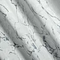 Zasłona jasnoszaro, grafitowa z marmurkowym wzorem, welwetowa 140x250 cm przelotka - WERA