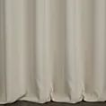 Zasłona szyta na taśmie 5 cm kremowa z miękkiej tkaniny z efektem melanżu