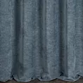 Zasłona szyta na taśmie 5 cm niebieska z tkaniny szenilowej z efektem melanżu