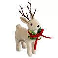 Figurka świąteczna RENIFER  z lśniącego welwetu
