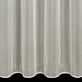Firana szyta na taśmie 5 cm kremowa z delikatnego materialu z efektem deszczyku, wykończona obciąznikiem
