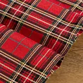 Bieżnik na stół czerwony 40x140 cm gobelinowy LOOK świąteczny w kratę