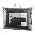 Narzuta welwetowa stalowa 200x220 cm pikowana metodą hot press SOFIA 5 Eurofirany Premium