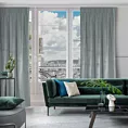 Zasłona welwetowa srebrna 140x270 cm taśma - ROSA - Design 91