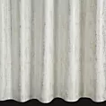 Zasłona kremowo, szampańska welwetowa z błyszczącym nadrukiem 140x250 cm taśma - INGRID
