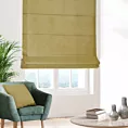 Roleta rzymska WALDO oliwkowa ze szlachetnej grubej tkaniny welwetowej o gramaturze 400g/m2