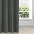 Zasłona grafitowa z matowego welwetu 140x250 cm przelotka - MILO