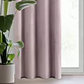 Zasłona pudrowo różowa z matowego welwetu 140x250 cm przelotka - MELANIE