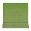 Roleta rzymska ENYA zielona z miękkiej półmatowej tkaniny welwetowej