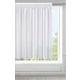 Firana biała z gładkiej etaminy 400x150 cm taśma - ASTRID