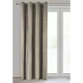 Zasłona welwetowa brązowa 140x250 cm przelotka - ROSA - Design 91