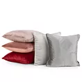 Poszewka na poduszkę 45x45 cm welwetowa kolor szarobeżowy z wypustką na brzegach SIBEL PIERRE CARDIN