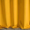Zasłona szyta na flexach ENYA musztardowa z miękkiej półmatowej tkaniny welwetowej