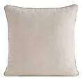 Poszewka na poduszkę 45x45 cm jasnobeżowa z szenilowej tkaniny - VANI