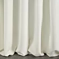 Zasłona szyta na flexach INAYA kremowa z miękkiej tkaniny o naturalnym splocie w stylu ekologicznym