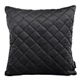 Poszewka na poduszkę 45x45 cm welwetowa czarna pikowana metodą tradycyjnego szycia RIA 1 Eurofirany Premium
