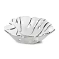 Misa ceramiczna MORISA w kształcie liścia monstery wykończona srebrnymi akcentami