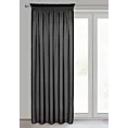 Zasłona czarna  z moherowej tkaniny 140x270 cm taśma - AGIS