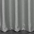 Zasłona szyta na taśmie 5 cm popielata z gładkiej, zaciemniającej tkaniny z wyraźnym splotem