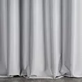 Zasłona szyta na taśmie 5 cm JULIETT popielata z eleganckiej połyskującej tkaniny przetykanej lureksową nicią