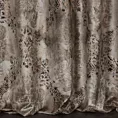 Tkanina zasłonowa, gruba, welwetowa z fantazyjnym lśniącym wzorem w stylu glamour