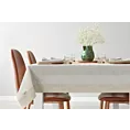 Obrus naturalny 140x240 cm NATU z ozdobną kryzą z tkaniny z dodatkiem lnu