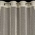 Firana beżowa o strukturze siateczki niewymagająca prasowania 140x250 cm przelotka MIRELLA