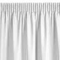 Zasłona biała z matowej gładkiej tkaniny 140x175 cm taśma - RITA