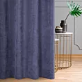 Zasłona granatowa o strukturze sztruksu 140x250 przelotka - JULIE