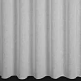 Firana szyta na taśmie 5 cm biała z delikatnej w dotyku etaminy w stylu eko z efektem kreszowania, wykończona obciążnikiem