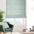 Roleta rzymska turkusowa z gładkiej tkaniny w stylu eko
