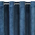 Zasłona granatowa z miękkiego welwetu 140x250 cm przelotka - SUZANA