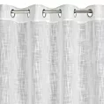 Zasłona biała o płóciennym splocie w stylu eko 140x250 cm przelotka - LIREN