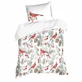 Pościel świąteczna 140x200 cm kolor biały, czerwony WILLOW