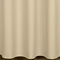 Zasłona szyta na taśmie 5 cm kremowa z gładkiej tkaniny typu dimout wykończona obciążnikiem